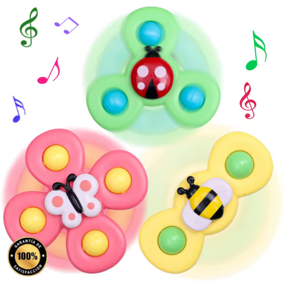 KIT DE 3 GiraBaby®-SPINNER ESTIMULADOR SENSORIAL PARA BEBÉS